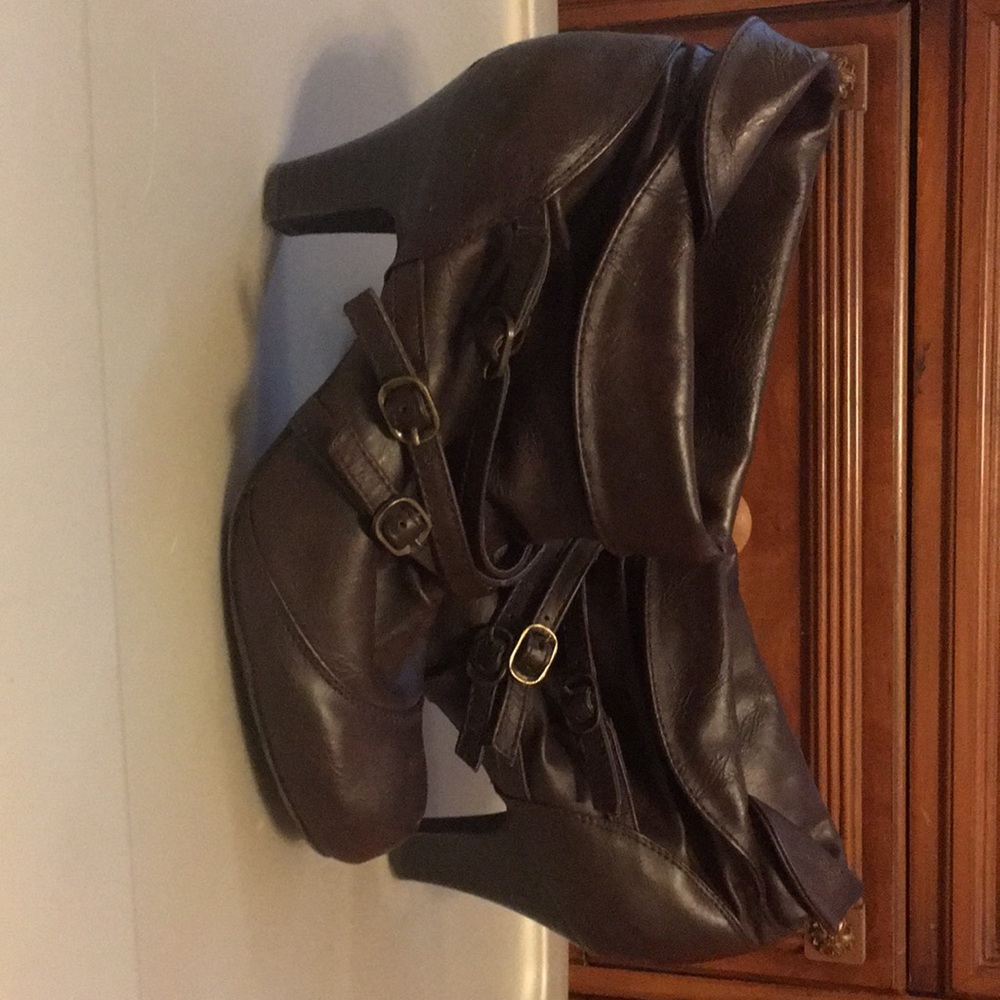 Brown booties